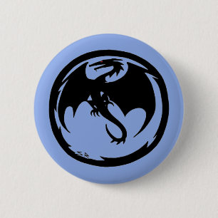 Schaltfläche "Schwarzes Drachenblau" Button