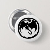 Schaltfläche "Schwarzes Drachenweiß" Button (Vorne & Hinten)