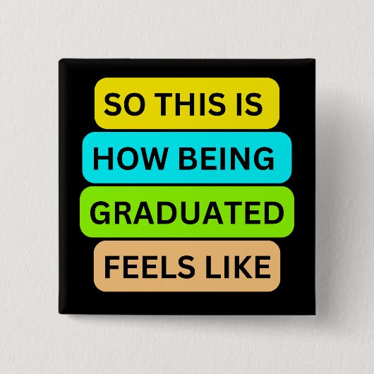 Schaltfläche "Schwarzes Quadrat" SO_THIS_IS_HOW_BE Button (Vorderseite)