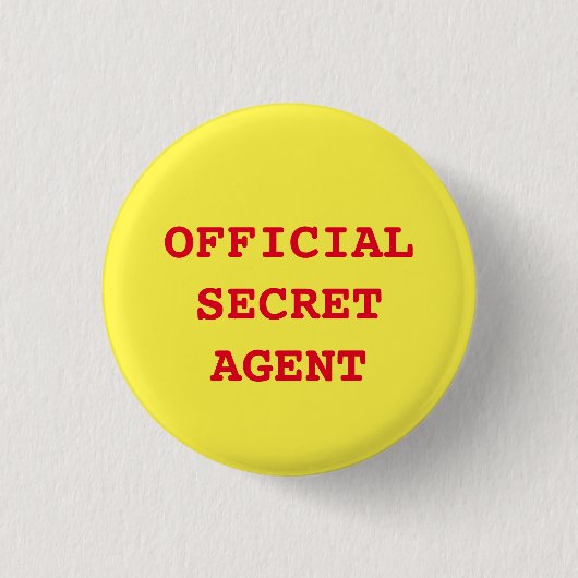 Schaltfläche "Secret Agent/Spy" Button (Vorderseite)