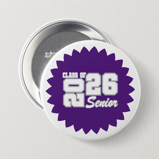 Schaltfläche "Senior Grad Button" Button (Vorne & Hinten)
