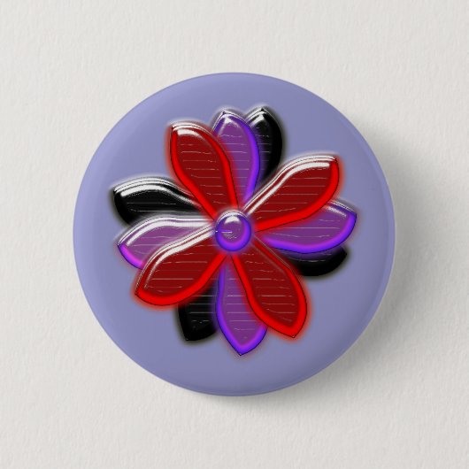 Schaltfläche "Shining Daisy-Blume" Button (Vorderseite)