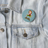 Schaltfläche "Skateboarding Girl Cartoon" Button (Beispiel)