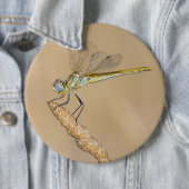 Schaltfläche "Skimmer Dragonfly Insect Female" (CC Button (Beispiel)