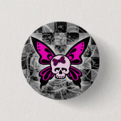 Schaltfläche "Skull Butterfly" Button (Vorderseite)