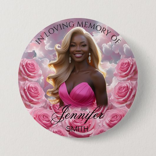 Schaltfläche Sky Memorial Roses Memorial Button (Vorderseite)