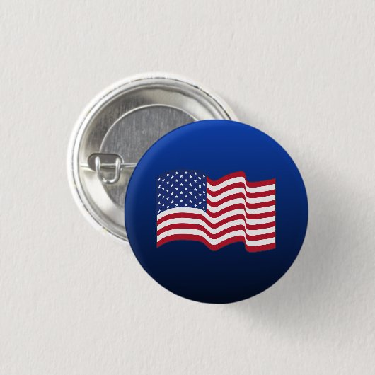 Schaltfläche "Small Wave American Flag" Button (Vorne & Hinten)