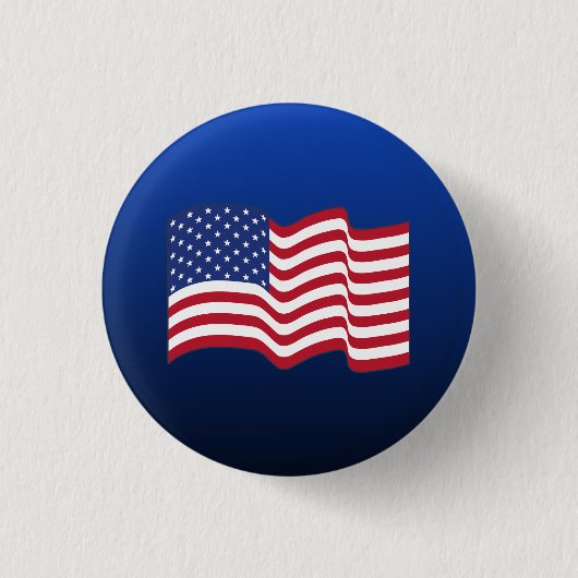 Schaltfläche "Small Wave American Flag" Button (Vorderseite)