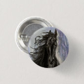 Schaltfläche "SNOW MAGIC Friesian Horse" Button (Vorne & Hinten)