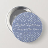 Schaltfläche "Snowflake Holidays" Button (Vorne & Hinten)