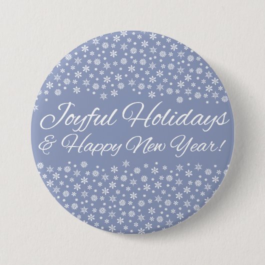 Schaltfläche "Snowflake Holidays" Button (Vorderseite)