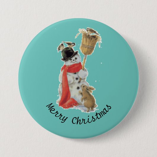 Schaltfläche "Snowman and Friends" Button (Vorderseite)