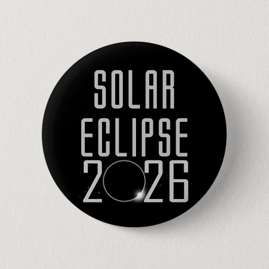 Schaltfläche Solar Eclipse 2026 Button (Vorderseite)