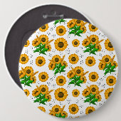 Schaltfläche Sonnenblumenweizen Button (Vorne & Hinten)