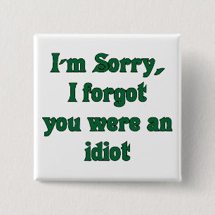 Schaltfläche "Sorry" Button