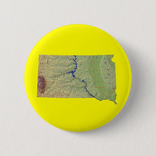 Schaltfläche South Dakota Map Button (Vorderseite)