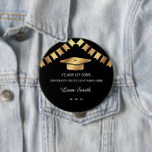 Schaltfläche "Souvenir Black and Gold"-Abschluss Button (Beispiel)