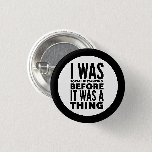 Schaltfläche "Spaß für soziale Distanz" Button (Vorne & Hinten)