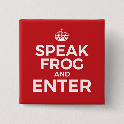 Schaltfläche "Speak Frog & Enter" Button (Vorderseite)