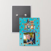 Schaltfläche "Spooky Party Animes Kindergeburtstag Button (Vorderseite/Rückseite)