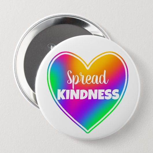 Schaltfläche "Spread Kindness Rainbow" Button (Vorne & Hinten)