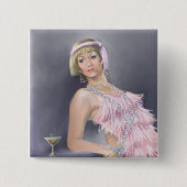 Schaltfläche "Springtime Flapper" Button (Vorderseite)