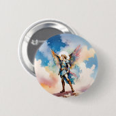 Schaltfläche St. Michael Archangel Button (Vorne & Hinten)