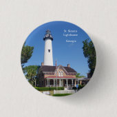 Schaltfläche St. Simons Lighthouse Button (Vorderseite)
