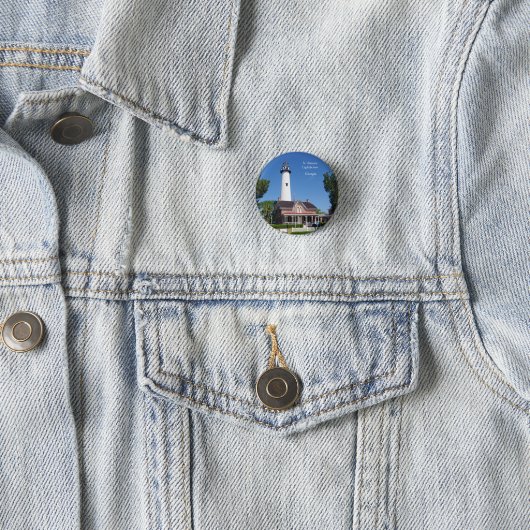 Schaltfläche St. Simons Lighthouse Button (Beispiel)