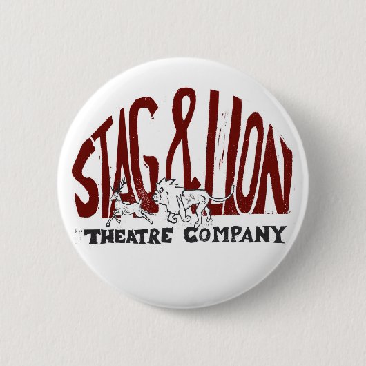 Schaltfläche Stag und Löwentheater Button (Vorderseite)