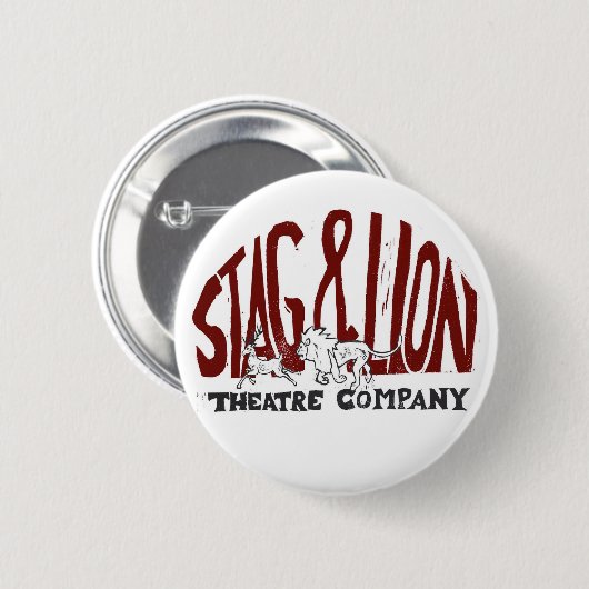 Schaltfläche Stag und Löwentheater Button (Vorne & Hinten)