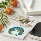 Schaltfläche "Stamm-Alligator" Schlüsselanhänger (Vorderseite rechts)