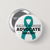 Schaltfläche "Stapelkrankheit Advocate Ribbon" Button (Vorne & Hinten)