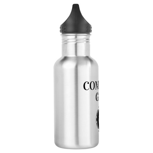 Schaltfläche "Start des coolen Computerbildschirms Edelstahlflasche (Links)