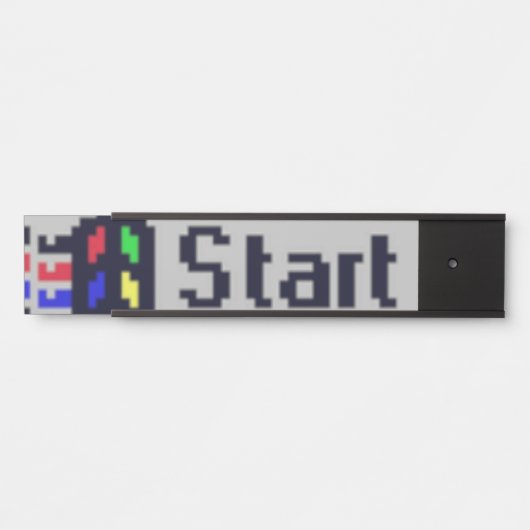 Schaltfläche Start Türschild (Vorderseite )