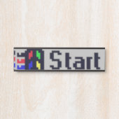 Schaltfläche Start Türschild (Vorderseite )