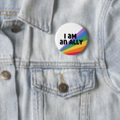 Schaltfläche "Stolz-Ally-Regenbogen-Pride" Button (Beispiel)