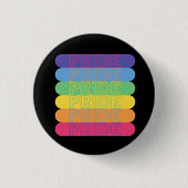Schaltfläche Stolz in Regenbogenfarben Button (Vorderseite)
