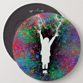 Schaltfläche Stormy Weather Pinback Button (Vorne & Hinten)