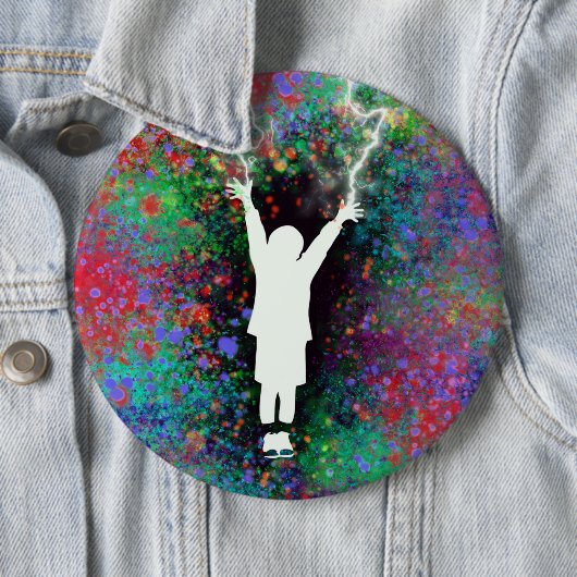 Schaltfläche Stormy Weather Pinback Button (Beispiel)