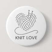 Schaltfläche Strick Liebe Button (Vorderseite)