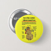 Schaltfläche "Südkalifornische Person" Button (Vorne & Hinten)