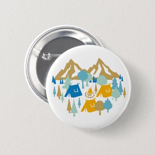 Schaltfläche Summer Forest Camping Button (Vorne & Hinten)