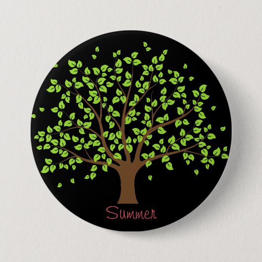 Schaltfläche "Summer Green Tree" Button (Vorderseite)