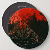 Schaltfläche "Sumpffeuer #3" für Abstrakte Kunst Button (Vorne & Hinten)