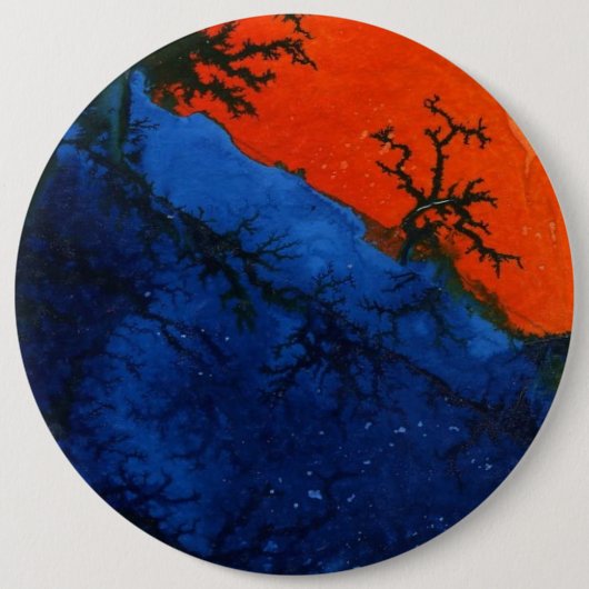 Schaltfläche "Sumpffeuer #4" für Abstrakte Kunst Button (Vorderseite)