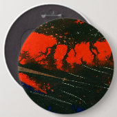 Schaltfläche "Sumpffeuer 5" Abstrakte Kunst Button (Vorne & Hinten)