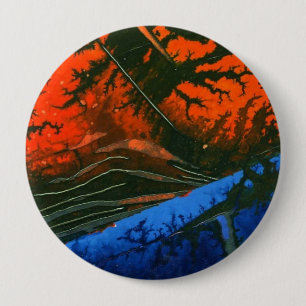Schaltfläche "Sumpffeuer 6" Abstrakte Kunst Button
