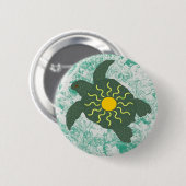 Schaltfläche Sun honu (Meeresschildkröte) Button (Vorne & Hinten)