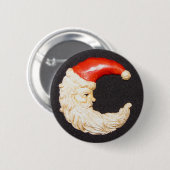 Schaltfläche Super Cool Classic Round Santa Claus Button (Vorne & Hinten)